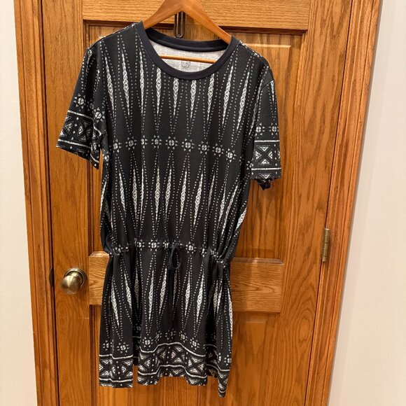 Tory Burch DRAWSTRING WAIST T-SHIRT DRESS - BOLOGAN KNIT DRESS A, Size: L - Picture 8 of 11